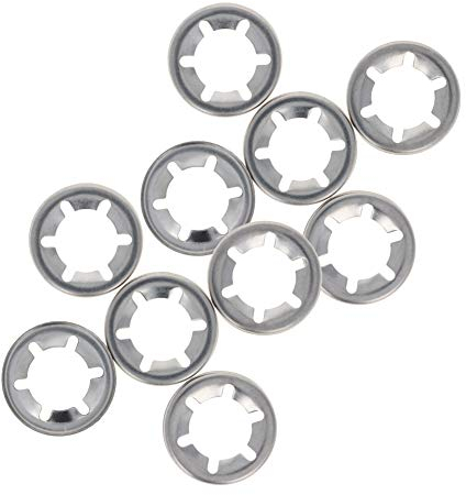 Othmro Lot de 10 rondelles Starlock à dents internes de 16x26 mm, kit d'assortiment de clips de vitesse, rondelles de verrouillage à vitesse rapide, rondelles de verrouillage en acier inoxydable