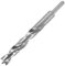 ENT 50419 Holzspiralbohrer Ø 19 mm, extra lang 200 mm, HSS-G, mit Zentrierspitze und Vorschneider, NL 135 mm, Schaft zylindrisch