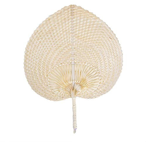 Natural Dried Palm Leaves Dry Palm Handmade Art Wall Hanging Decorations Pure Handmade Heart Shaped Bamboo Woven Fan Cooling Fan Window Wedding Wall Decor