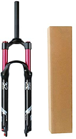 TOMYEUS Forcella MTB 26 27,5 29 Assorbitore Bicicletta Lega Alluminio 1-1/8 Tubo Dritto Bike Suspension Steerer Forcelle Corsa 140 mm (Colore : Shoulder Lock-A, Size : 29 inch)