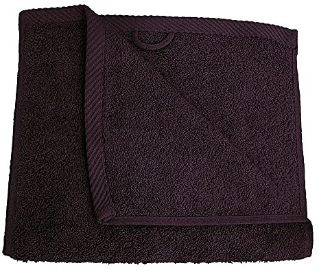 Lanudo® Luxus Gäste-Handtuch 600g/m² Pure Line 30x50 cm. 100% feinste Premium Frottier Baumwolle in höchster Qualität | Gästetücher, Gästetuch Farbe: Violett/Lila/Bordeaux-Rot