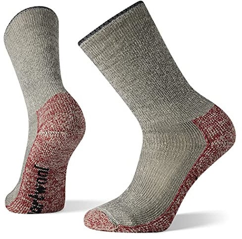 Smartwool Mountaineer Classic Edition Maximum Cushion Crew Socks Hiking, Charcoal, S