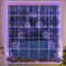 Christow Christmas Curtain Lights for Windows, 9 Star String Light Decoration, 325 Multi Coloured Micro LEDs, Indoor Outdoor Home Garden Xmas Lighting, Mains Powered with 5m Cable (H1.2m x W1.2m)