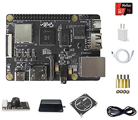 Sipeed Nezha 64bit RISC-V Linux SBC Development Board Allwinner D1@1.0GHz mit 1GByte DDR3, Support Tina/Debian System (Upgrade-Set)