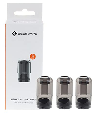 Original GeekVape Wenax S-C Empty 3ml Cartridge Without Drip Tip Fit GeekVape Wenax SC/Wenax Style Kit No Nicotine