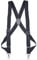 DELIGUO Bretelle da Uomo - Bretelle da Camionista Larghe 3,5 Cm X-Back con 2 Ganci Girevoli A Clip Laterali Accessori per Costumi Cinturino Elastico Regolabile,Nero,3,5Cm