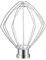 Gdrtwwh Fouet en acier inoxydable de rechange pour mixeur KitchenAid KN256 de 5 et 6 litres, fouet à 6 fils pour Kitchenaid Professional 600, KP26M1X, KD2661X, passe au lave-vaisselle, fouet ballon