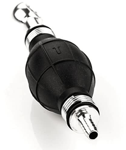 LST Handpumpe Umfüllpumpe für Benzin, Diesel, Öl, Wasser & Mehr – Robuste Kraftstoffpumpe mit 8mm Schlauchanschluss und 25mm Ringstutzen für präzises Umfüllen