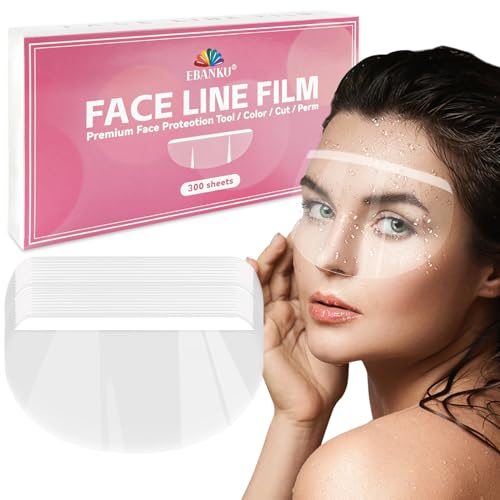 EBANKU Friseur Transparent Klar Haarspray Shield Transparentes Visier für Haarschnitt Friseur Haarspray Shield Displayschutz Maske für Friseurschnitt Schönheitssalons Make-up-Schutz (300 Stück)