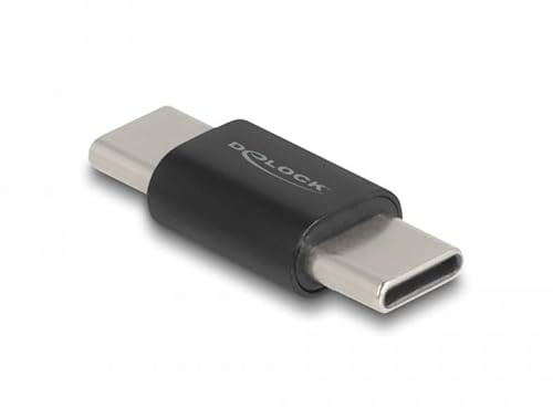 DeLOCK SuperSpeed USB Adapter 10 Gbit/s (USB 3.2 Gen 2) USB Type-C™ Stecker auf Stecker, Schwarz