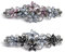Teaaha 2 mollette per capelli con strass per donna, eleganti, strass, mollette per capelli, capelli spessi, glitter scintillanti, fiori alla moda, forcine per capelli stile francese, accessori per cap