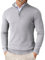 COOFANDY Men's Jumpers Zipper Sweaters Half Zip Knitted Pullover Quarter Zip Sweater Turtleneck Casual Jumper with Collar Ribbed Mistygrey M