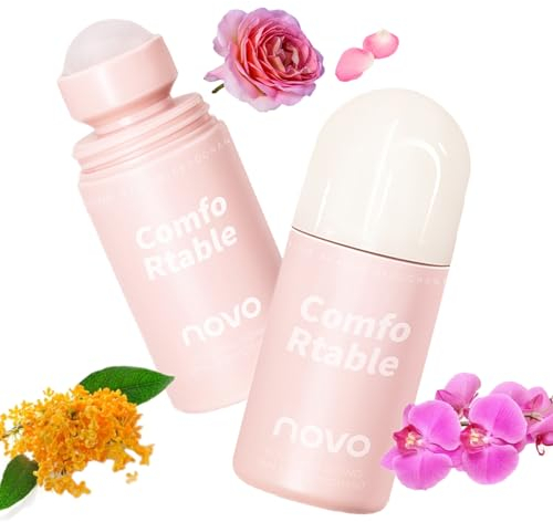 Floral Fragrance Roll-On Perfume Oil, Natural Fresh Perfume Rollerball with Vanilla Orchid Rose Musk Scents,Long Lasting Aromatic Deodorant Essential Oil, Travel Size Aromatherapy Oil, 1.76 Oz