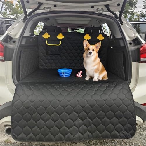 RIKCAT Kofferraumschutz Hund,für Sk-oda Karoq (Facelift 2021) 2021-2024 Universal Kofferraum Schutzmatte Kratzfest Pflegeleicht Hundedecke Auto Kofferraum