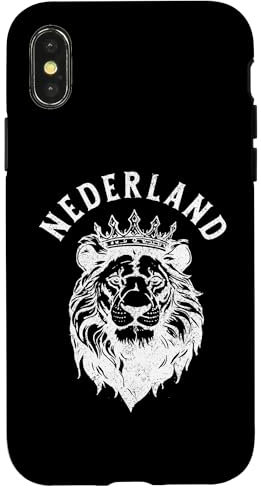 Hülle für iPhone X/XS Niederlande Niederlande Löwe Niederländisch Holland Vintage