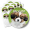24 Foto Aufkleber mit eigenem Foto PERSONALISIERT runde Bild Etiketten mit individuellen Fotos Hochzeit Logo Baby Geburtstag Kita Schule Sticker Fotoaufkleber JGA Taufe 4cm selbst gestalten