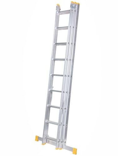 ATRA Echelle transformable en aluminium 3 plans 9 marches