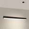 SOLLUX lighting - Farge Pendelleuchte - Hängeleuchte - Stilvolle Pendellampe - Lange Lebensdauer - Attraktives Design - Aluminium - Schwarz - 120x8x150cm