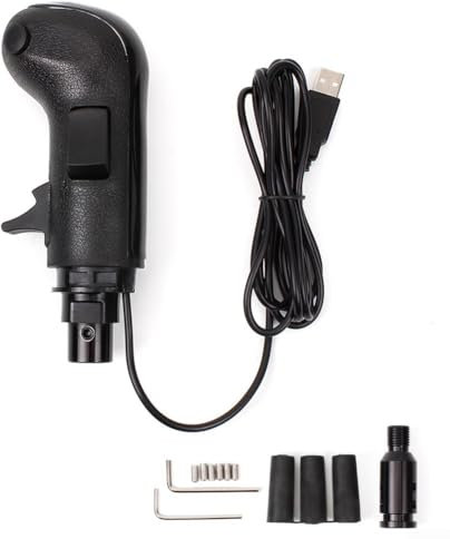 CWOQOCW Pommeau de levier de vitesse USB pour simulateur de vitesse PC - Pour Logitech G29 G27 - Manette de vitesse manuelle pour simulateur de camion - Jeux PC