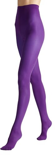 VENEZIANA NUOVA Satinelle 40 DEN Collant Colorati Donna - Microfibra - Opachi E Resistenti - Eleganti - Adatti Per Ogni Occasione - Calze Comode E Morbide - Alta Qualità - Prugnolo - S