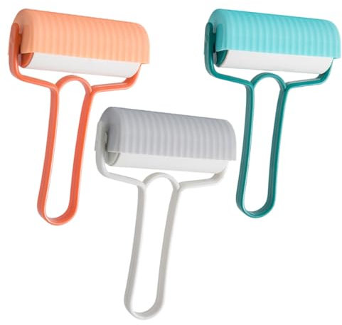 Genérico 3 Piezas Etiqueta engomada del Pelo del Rodillo Tijeras Agente de mudanzas rulos quitamanchas Stain Remover Rodillo de Papel Adhesivo Rodillo de Papel reemplazable Cinta Adhesiva