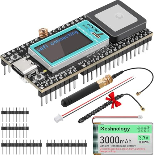 Drahtloses Tracker-Modul mit 3000-mAh-Akku-Kit, kompatibel mit AR duino, unterstützt WiFi LoRa GNSS GPS-Entwicklungsboard (868 MHz)