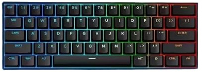 QPSJXN Mchose Ace 60 Pro 68 Magnetic Switch Hot Swappable RGB Mechanische Tastatur anpassbare -Tastatur für PC -Spielerzubehör(Pro Black TTC Uranus)