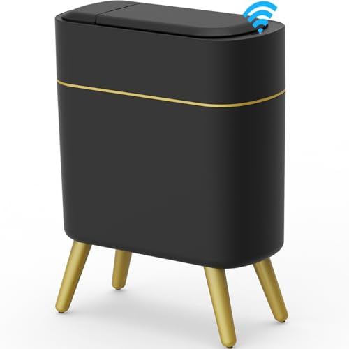 Yatmung Bathroom Trash Can Automatic Touchless - Modern Smart Trash Bin
