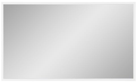 Lomadox Spiegel Garderobenspiegel in weiß mit Eiche, 120 cm breit, modern, minimalistisch