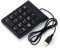 LIXSAZSE Teclado numérico con Cable, 18 Teclas, USB, Ordenador portátil, Teclado numérico Externo, Escritorio de Viaje, Teclado Digital, Equipo doméstico