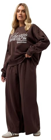 Yours Curve Blue Wide Leg Joggers - Women's - Plus Size Curve