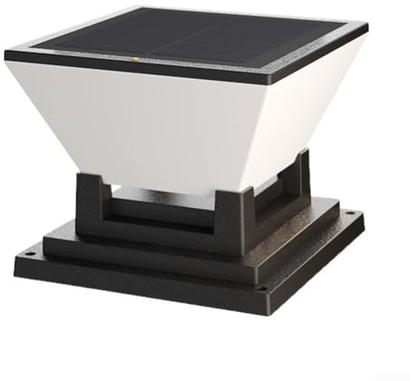 Solar-Pfostenkappe, Solar-Pfostenleuchte, IP65, wasserdicht, Gartenzaun-Pfostenlampe für Pfosten (106 mm)