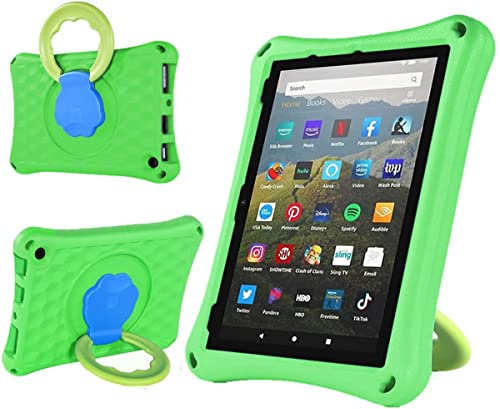Schutzhülle für Tablets mit 10 2023/2021, leicht, stoßfest, mit Ständer, kinderfreundlich. Nicht geeignet für HTC8 iPad Samsung Tablets,Green