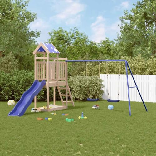 Genérico Parque Infantil de Exterior de Madera Maciza de Pino,Juegos y Juguetes,Estructuras para Juegos al Aire Libre,Columpios y estructuras de Juegos,3279079