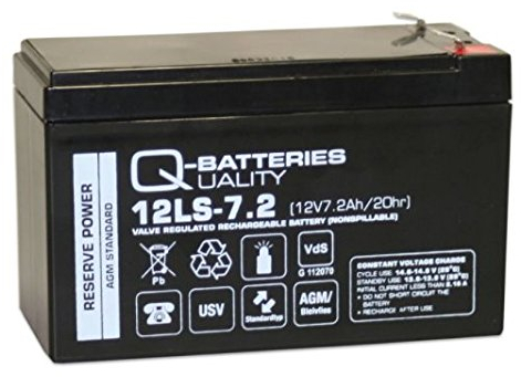 Q-Batteries 12LS-7.2 F2 12V 7.2Ah AGM Batterie mit VDs-Zulassung