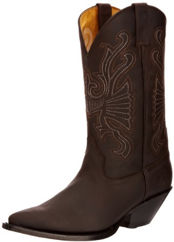 Grinders Mens Buffalo Cowboy Boots BUF-BRO-43 Brown 9 UK, 43 EU