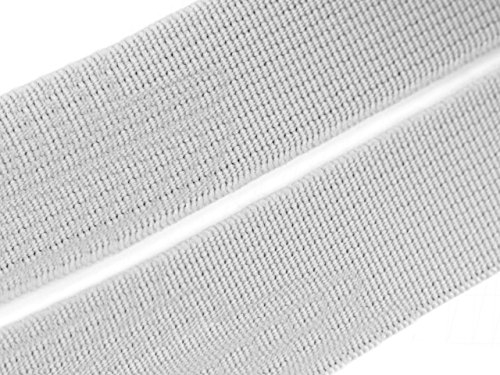 Gummiband grau 20 mm Gummizug Gummilitze Gummi Hosengummi gewebt viele Farben (20 Millimeter, 01 grau)
