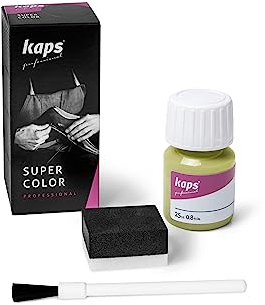 KAPS Super Color – Teinture pour Cuir Naturel – Matières Synthétiques et Textiles – 25 ml – Plusieurs couleurs, Vert Clair 173