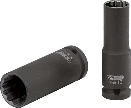 KS Tools 515.0948 - Douille longue à chocs 12 pans 1/2 - 16mm - En Chrome Molybdène - Uniquement pour utilisation à chocs