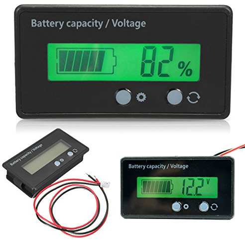 Multimetro Digitale, Display LCD Capacità Della Batteria Voltmetro Meter Monitor 6-70V Multimetro di Misura Indicatore di Batteria Modulo Monitor Misuratore di Quantità Elettrico per Veicolo Auto