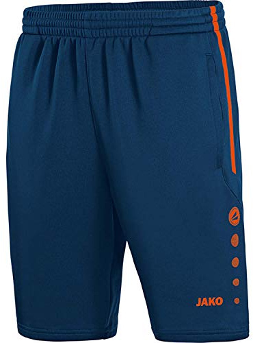 JAKO Kinder Trainingsshorts Active, Navy/Flame, 128