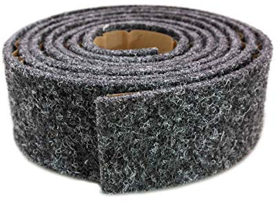 Nadelfilz Sockelleiste Selbstklebend MERLIN - Grau, 5mm Breit, 2m Lang