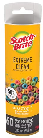 Scotch-Brite 50% Stickier Lint Roller Refill: 8 in. Width / 60 Sheets