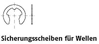 Sicherungsscheiben DIN 6799 Federstahl 9 VE=S 1000 Stück