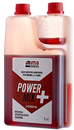 IMA Olio Miscela Power Mix Sintetico per Motori 2 Tempi da 1 LITRO - Motosega DECESPUGLIATORE
