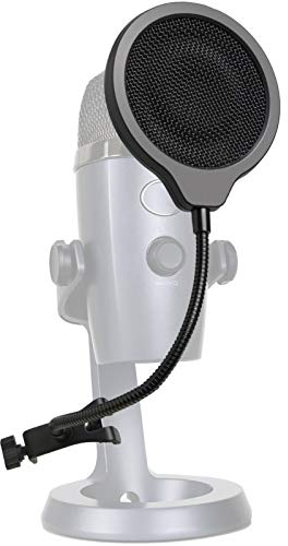 Yeti Nano Mic Windscreen - 4 Inch 3 Layers Pop Filter with Flexible 360° Gooseneck Clip for Blue Yeti Nano Mic to Improve Sound Quality by YOUSHARES