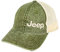 Jeep Garment Washed Trucker Hat - Drab Green