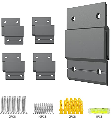 inBovoga Französische Klampe Bilderaufhänger, hochwertige Z-Klammern und Halterungen, leichtes Wandaufhängungs-Set, ideal für die Montage von Spiegelaufhänger, Kunstrahmen (2 “ 5 Pairs)