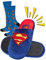 soxo DC Comics Superman Zapatillas Casa Hombre Invierno Divertidas Cómodas Pantuflas 43/44 Superman Zapatillas + Calcetines 40-45