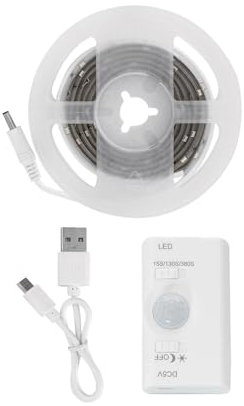 LEDKIA LIGHTING Tira LED con Sensor de Movimiento 30LED/m 1m IP20 Batería Recargable 1 m